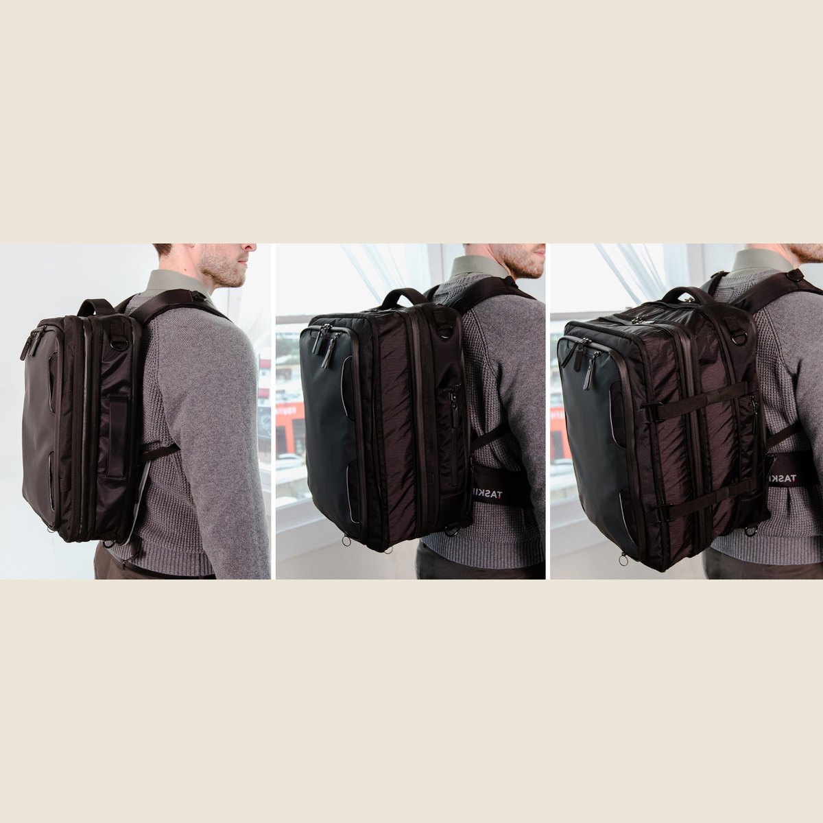 Taskin ONE, three expandable sizes